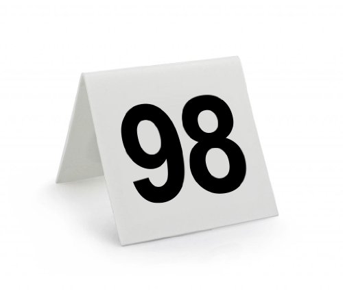 New Star 25 pcs Plastic Tent Style Table Numbers, 3