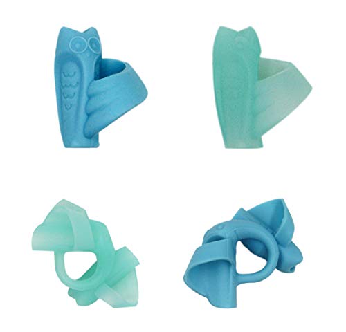 KINGSEVEN Pencil Grips for Kids Writing Aid Grip Posture Correction Tool for Children Finger Grip Handwriting Claw Pen Holder