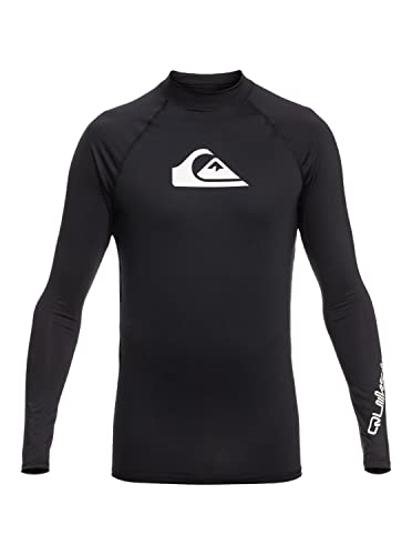 Quiksilver Homme All Time - Lycra Manches Longues Combinaison De Soleil, Anthracite - Solid, S EU