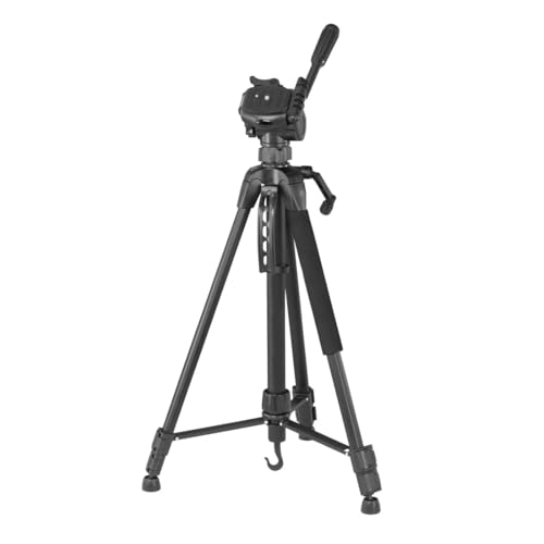 Hama Action Smart 153 3D Camera Tripod, Lightweight, Black, Aluminium, Suitable for SLR, System, Mobile Cameras