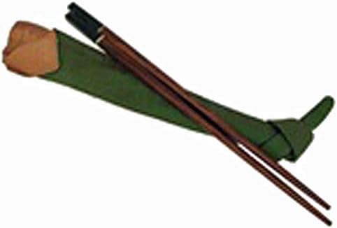 Yung Kee Rosewood Chopsticks Silk Bag, Green and Gold