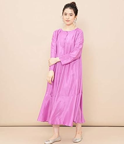 Amazon アダムエロペ 2wayシャンタンワンピース レディース ピンク 日本 F Free サイズ ワンピース チュニック 通販