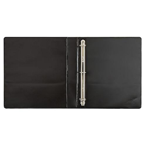 Yoobi 1 Inch D-Ring Binder & Colorful 8 Tab Index Dividers (Black) - Thumbnail 2