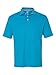 Hanes mens X-Temp Performance Polo Shirt,Neon Blue Heather,Large