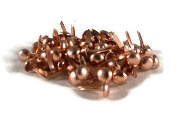 Mini Round Brads Metallic Copper - Bulk Paper Fasteners