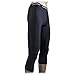 COOLOMG Youth Boys' Compression Leggings Sports Tights Basketball 3/4 Length Base Layer Pants Black M