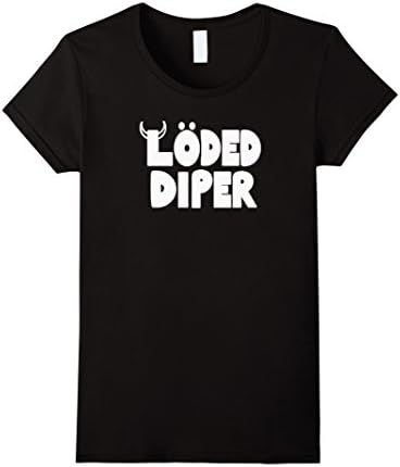 Women's Loded Diper Shirt Small Black
