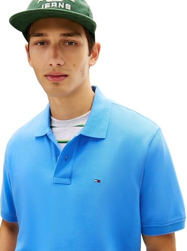 Herren Poloshirt Essential Regular Fit, Blau (Blue Twilight), L