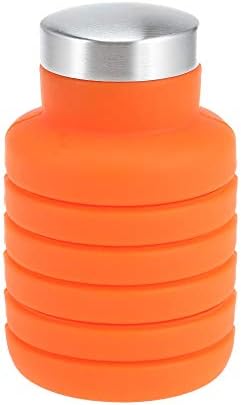 DeemoShop 500ML Portable Silicone Water Bottle Retractable Folding Coffee Bottle Outdoor Travel Drinking Collapsible Sport Drink Kettle