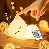 One Fire Night Light Cat Kids 16 Colors Dimmable Remote 1200mAh USB