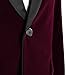 MAGE MALE Men's 2-Piece Suit Velvet Blazer Tuxedo Slim Fit One Button Stylish Dinner Jacket & Pants & Bow Tie