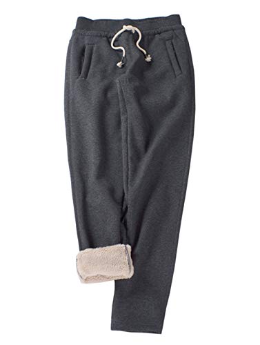 Gihuo Women's Sherpa Lined Sweatpants