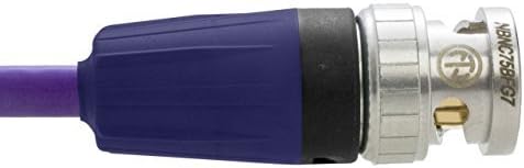 D3 Video Studio Argosy Image 360 LSOH HD digital Video Cable terminated with Neutrik Rear Twist NBNC75BFG7 Male BNC plug at each end (80m, Violet Plug Caps)