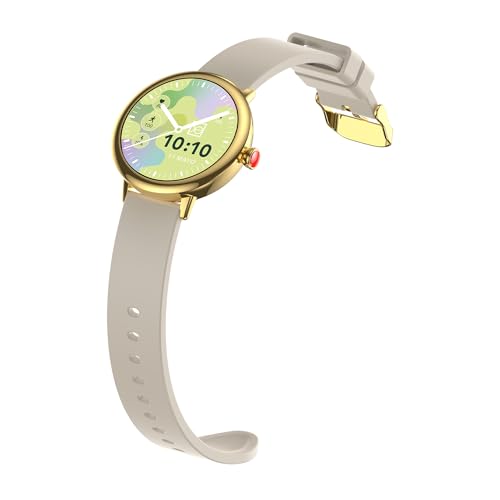 Clōe Pulse Smartwatch para Mujer con Llamadas Bluetooth, Pantalla AMOLED, IA Integrada, Monitoreo de Salud, Más de 100 Deportes, Notificaciones Inteligentes, IP68 y Correa de Silicón