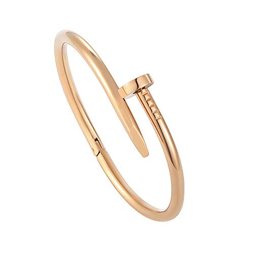 Z.racle nail bracelets for women inspired stainless steel love ba…