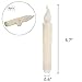 Cozeyat 6pcs Battery Operated Warm White Flameless Taper Candles, Flickering LED Taper Candles with Timer for Christmas, Wedding, Candelabra, Sconces, Chandelier, Menorah ( Battery not included )