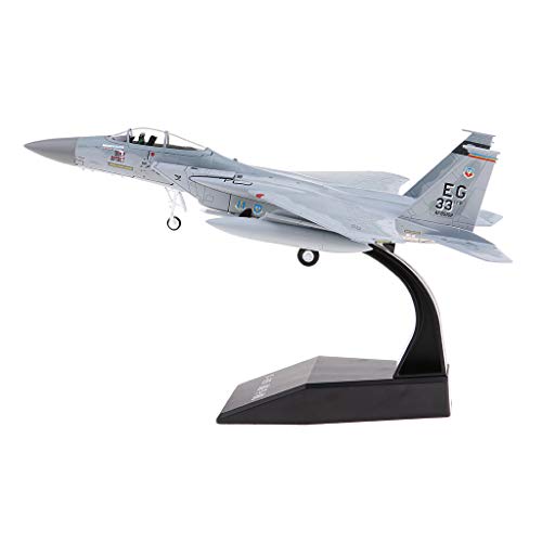 MagiDeal 1:100 High Simulation Diecast Fighter Plane Model Toys USA F-15 Fighter Model Toys 19x14x11cm
