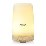 AUKEY Essential Oil Diffuser 100ml Ultrasonic Cool Mist Aroma Humidifier with Waterless Auto Shut-off Function