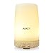 AUKEY Essential Oil Diffuser, 100ml Frosted Glass Ultrasonic Diffuser for Aromatherpay with Color Changing LED Lights and Auto Shut-off