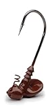 Megastrike Pro Series E2 Shakey Head Jig, Pack of 4 (1/8-Ounce, Brown)