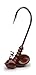 Megastrike Pro Series E2 Shakey Head Jig, Pack of 4 (1/8-Ounce, Brown)
