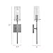 Effimero One-Light Wall Vanity Corridor Sconce Lamp, Copper with Clear Glass Cylinder Linea di Liara LL-WL31-CU