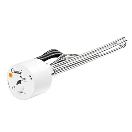 Resistencia eléctrica + termostato para balón de agua 12000 W 6/4 ...