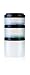 BlenderBottle ProStak Twist n' Lock Storage Jars Expansion with Pill Tray, Clear/Black (Pack of 3)