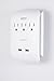 Philips 3-Outlet Extender with 2-USB Port Surge Protector, Charging Station, 900 Joules, Grounded Power Adapter, Indicator Light, 3-Prong, 2.4 AMP/12 Watt, ETL Listed, White, SPP6233WB/37