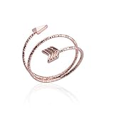 Multilayer Arrow Opening Adjustable Wire Rings for Women and Girls