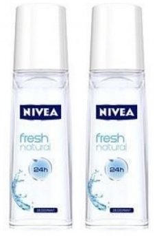 Nivea Fresh Natural Deodorant Spray for Women, 75 ml - 2 pk