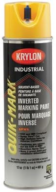 Quik-Mark APWA Solvent-Based Inverted Marking Paint, 20oz, Yellow, Sold as 12 Each