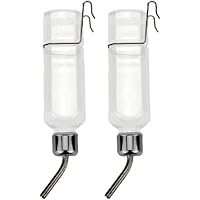 2 Pcs No Drip Small Animal Water Bottle,350ml Hanging Pet Bottle,Guinea Pig Water Bottle,Small Pet Water Bottle,Rabbit Hamste