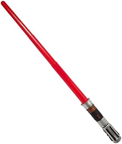 IMBLINKY Red Lightsaber Retractable Telescopic Light up Sword Pretend Play Toy in Giftbox for Kids Children Boys Girls Excellent Light Saber