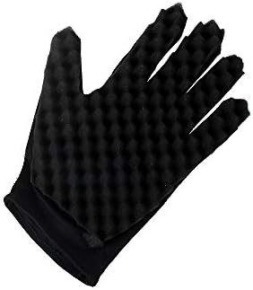 Quelife 1PC Fashion Curls Coil Magic Tool Wave Barber Hair Brush Sponge Gloves