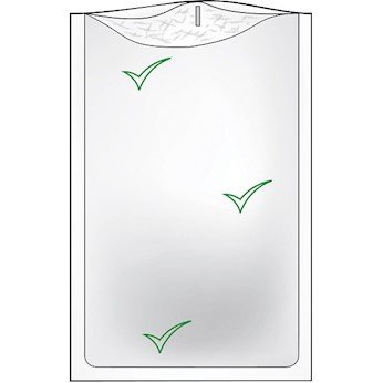 Interscience Laboratories 161-025 Bagpage Flat Bottom Paddle Blender Bags, 400 mL with Full Filter, 250 microns