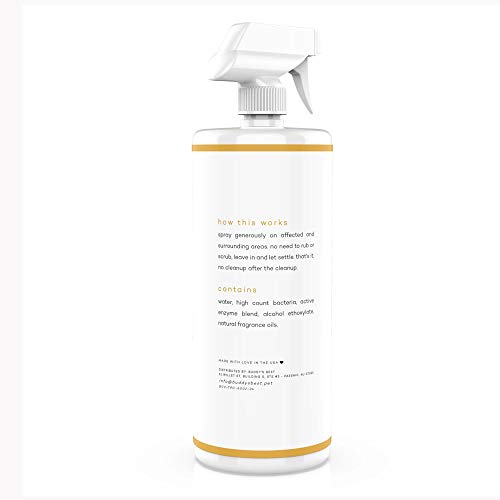 Buddy's Best, Pet Urine Odor Eliminator, Deodorizer, and Stain Remover - Enzymatic Cleaner for Dog Urine - Effective… - Image 3