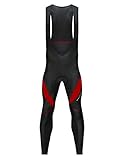WOSAWE Cycling Bib Pants Mens Outdoor Padded Trousers Thermal Long Tights Ride Legging for Spring Autumn Winter