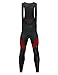 WOSAWE Cycling Bib Pants Mens Outdoor Padded Trousers Thermal Long Tights Ride Legging for Spring Autumn Winter
