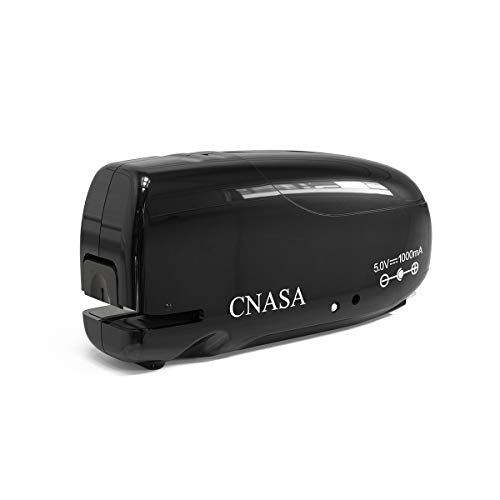 Battery Stapler Automatic, CNASA Electric Stapler Rechargeable Build-in Staple Remover for Office School Home (Black)