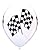 12 Checkered Racing Flag Balloons