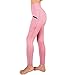 SUPSOO Sports Tights for Women,High Waist Yoga Pants Power Stretch Leggings for Yoga, Running and Kinds of Fitness(Pink)