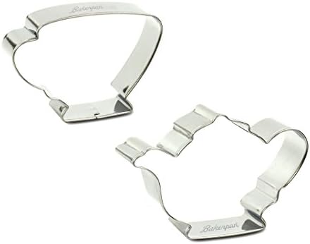 Bakerpan Stainless Steel Cookie Cutter Tea Pot & Cup (BOX)