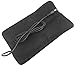 Flat Iron and Curling Iron Travel Holder - Heat Resistant Shield Cover Mat Straightener Pouch Case Thermal Bag Black