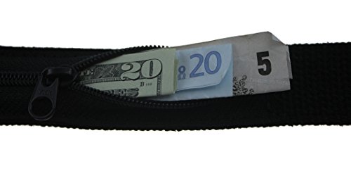 Cargo Cotton Military Money Belt Made in USA by Thomas Bates (Black)
