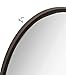 Hamilton Hills 24x36 inch Oval Black Framed Wall Mirror | Large Premium Wooden Mirror for Wall | Floating Bathroom Mirrors for Vanity and Living Room | Hanging Round Mirrors for Wall Decor