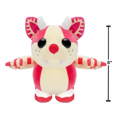 Adopt Me! Collector Plush Strawberry Shortcake Bat Dragon - Series 5 - Legendary - Exclusive Virtual Item Code Included - Toys for Kids Featuring Your Favorite Pet, Ages 6+