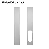 BTLIFE Window Adapter Window Kit Plate - 2Pcs Adjustable Window Kit Plate Exhaust Hose 6 Inch Window Adapter Pipe Connector for Exhaust Hose Kit for Portable Air Conditioners