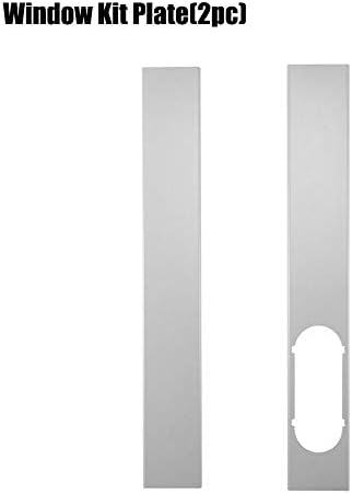 Enjoyyouselves 15cm Flat Mouth Flat Port Interface Portable Air Conditioner Adjustable Window Sliding Adapter (1PC) Or 55cm Mobile Air Conditioning Adjustable Window Sealing Plate (2PC)