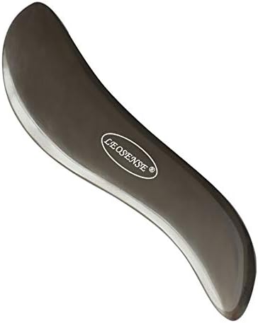 Bian Stone Gua Sha Scraping Massage Tool | Real Natural Healing Stone Gua Sha Board for ASTYM, Graston, Myofascial Release | Reduce Muscle Soreness, Body Relax, Trigger Point Therapy (Small S)